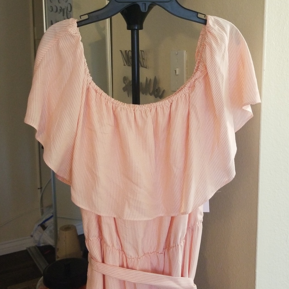 Long off the shoulder summer dress